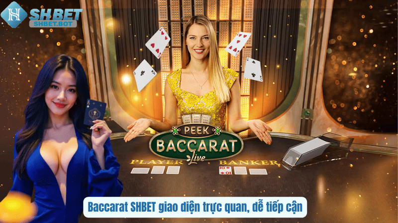 Baccarat SHBET giao diện trực quan, dễ tiếp cận